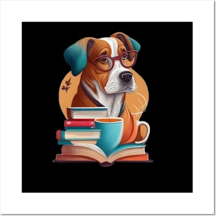 Books And Coffee And Dogs And Social Justice Posters and Art